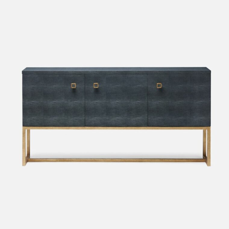 3 Door Kincaid Faux Shagreen Buffet - Image 5