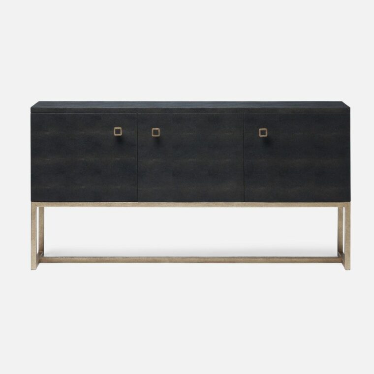 3 Door Kincaid Faux Shagreen Buffet - Image 8