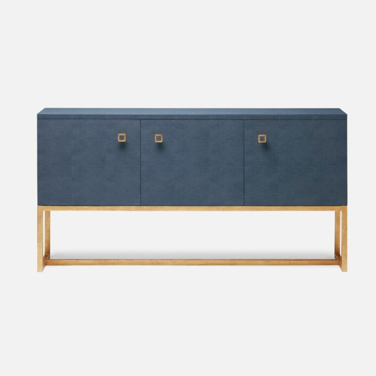 3 Door Kincaid Faux Shagreen Buffet - Image 9