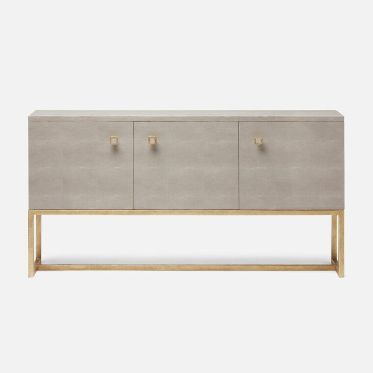 3 Door Kincaid Faux Shagreen Buffet - Image 11