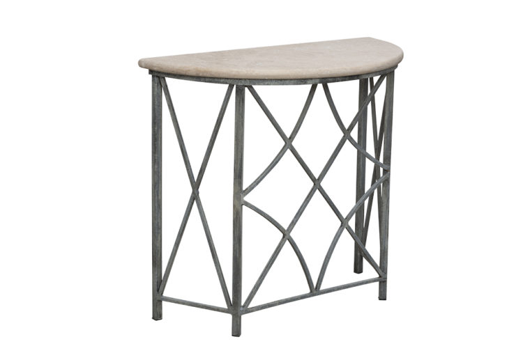 Petite Demi Lune Metal Console - Image 2