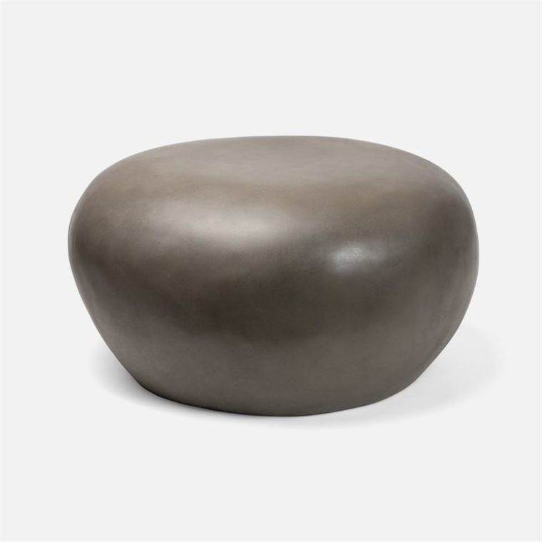 Outdoor Weathered Stone Coffee Tables - Image 5