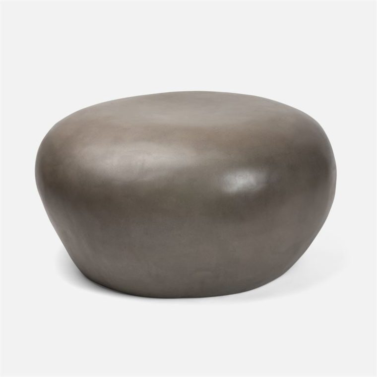 Outdoor Weathered Stone Coffee Tables - Image 7