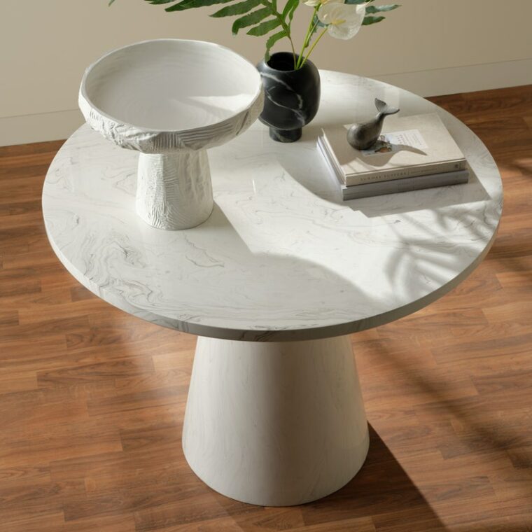 Swirl Lacquered Resin Hall Table