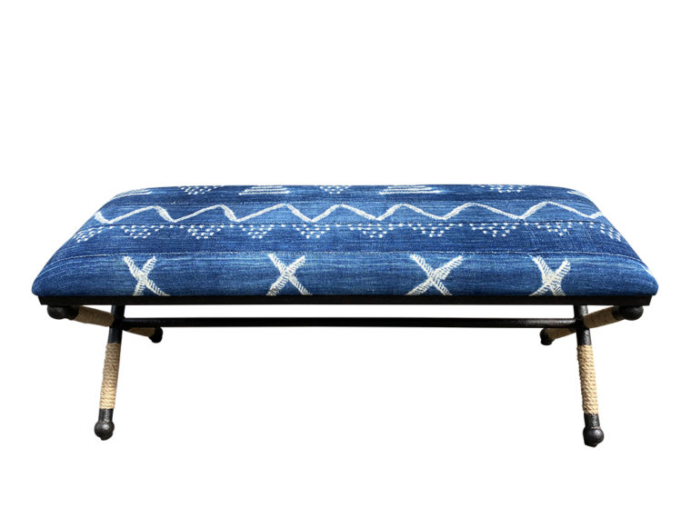 Backman X Rope Bench in Indigo Cloth - Image 3