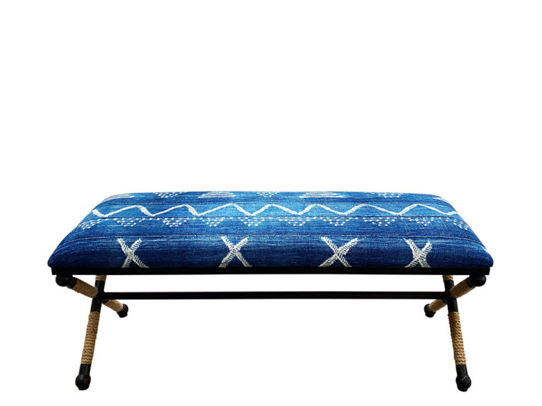 Backman X Rope Bench in Indigo Cloth - Image 2