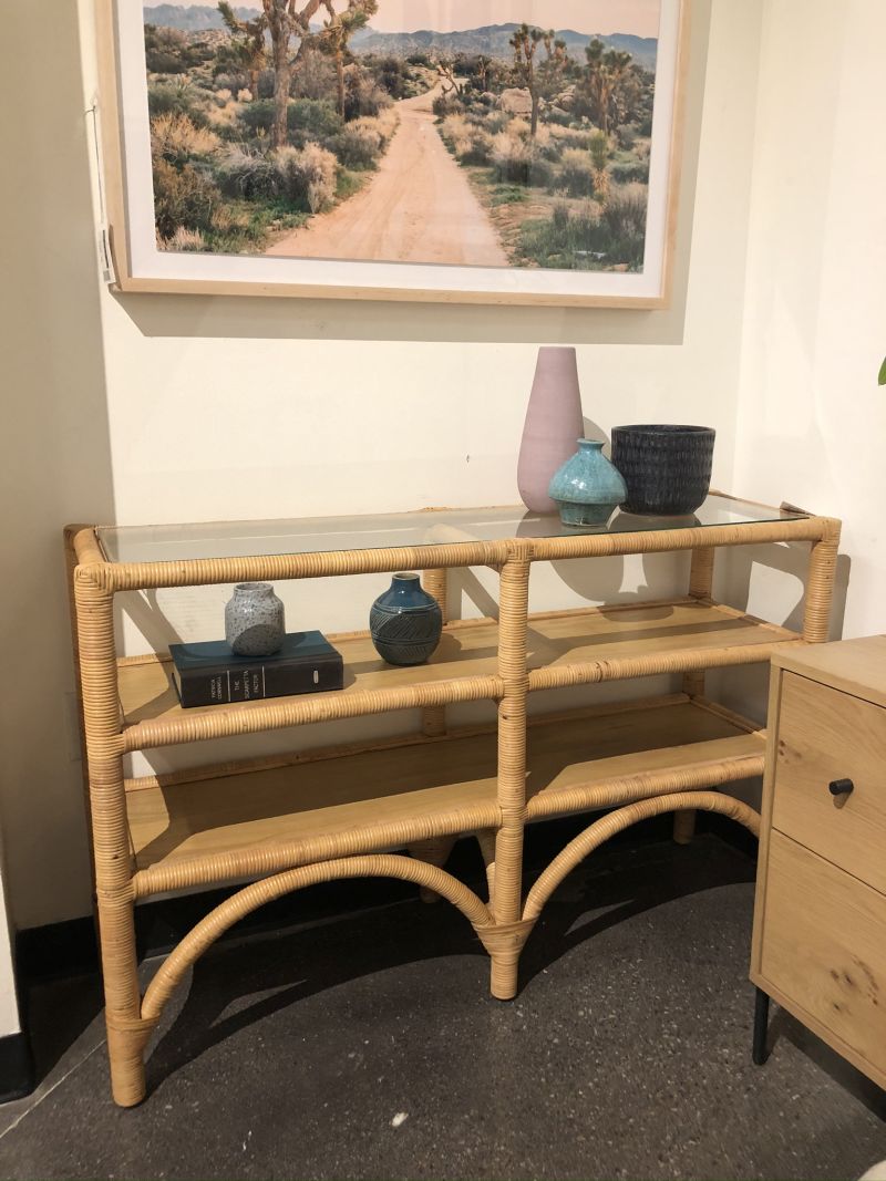 Wrapped Rattan Console Table - Mecox Gardens