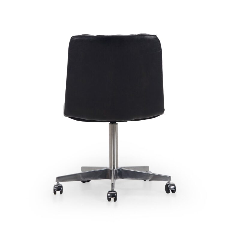 Laguna Leather Desk Chair on Casters - Image 14