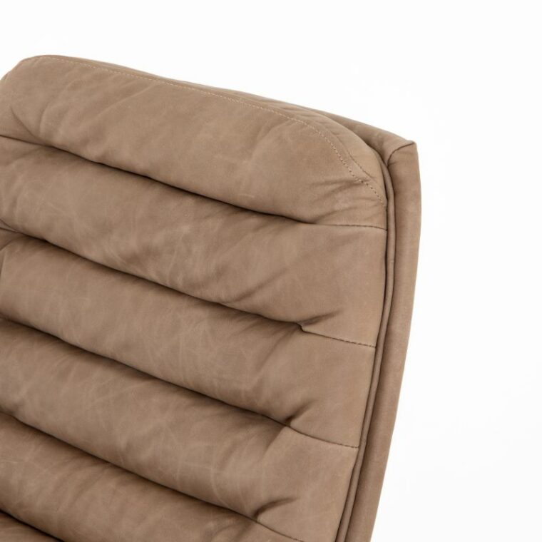 Laguna Leather Desk Chair on Casters - Image 5