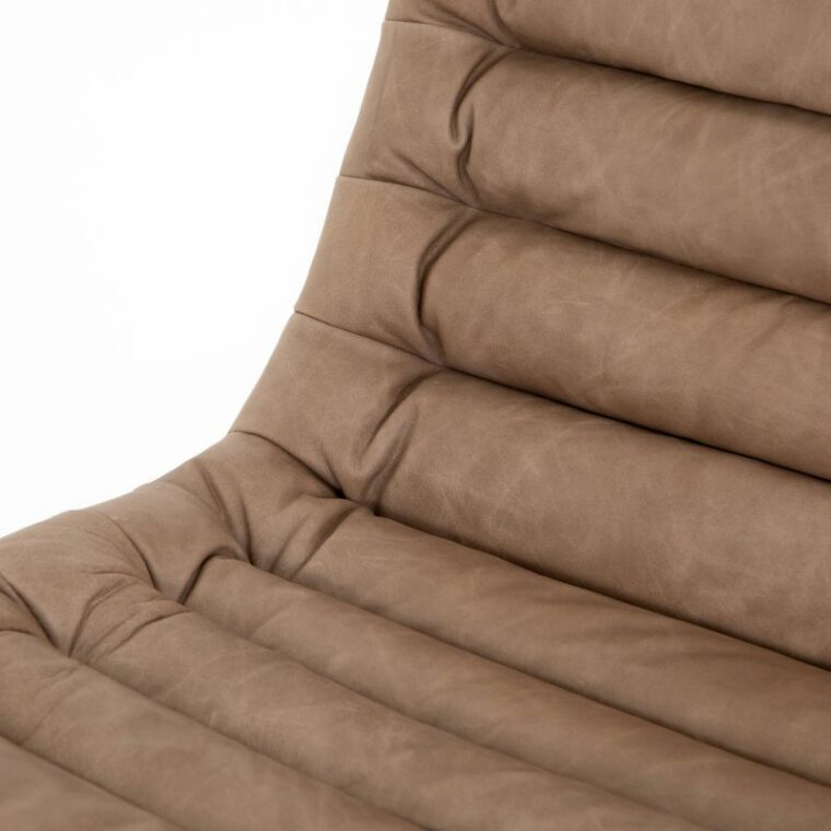 Laguna Leather Desk Chair on Casters - Image 6