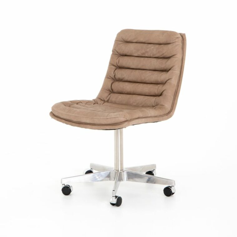 Laguna Leather Desk Chair on Casters