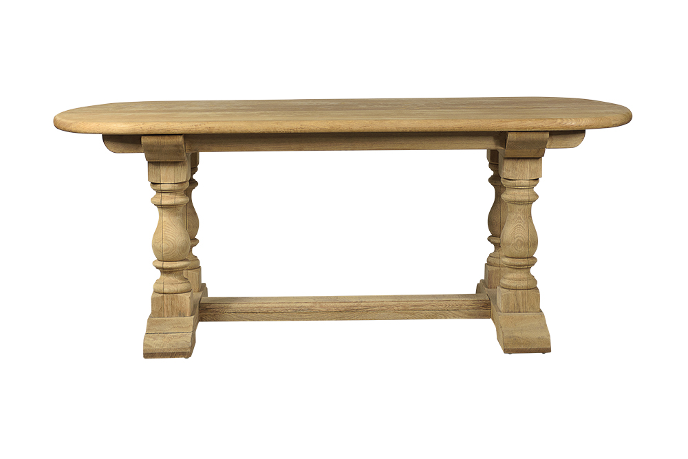 Antique Oak Belgian Dining Table Mecox Gardens