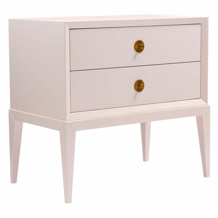 Diana Pink Beveled Night Stand