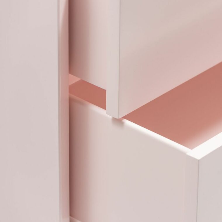 Diana Pink Beveled Night Stand - Image 4