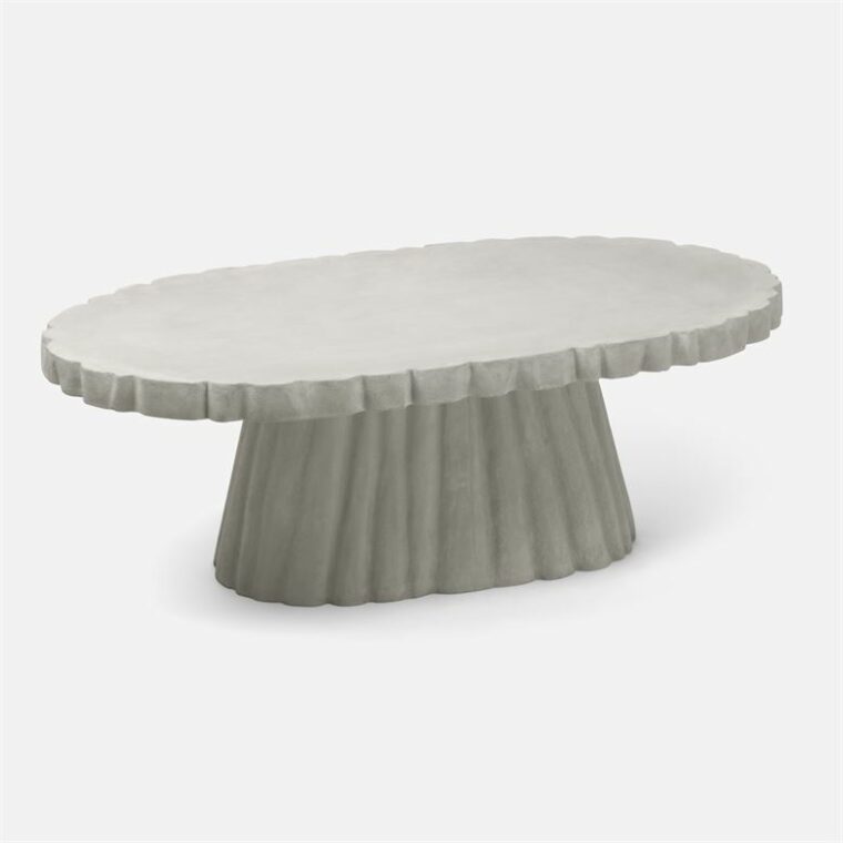 Scalloped Concrete Coffee Table - Image 2