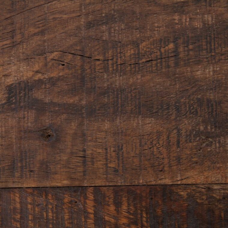 Grey Faux Shagreen and Reclaimed Wood Side Table - Image 5