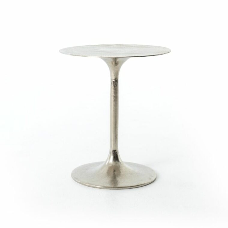 Indoor Outdoor Tulip Aluminum Side Table - Image 4