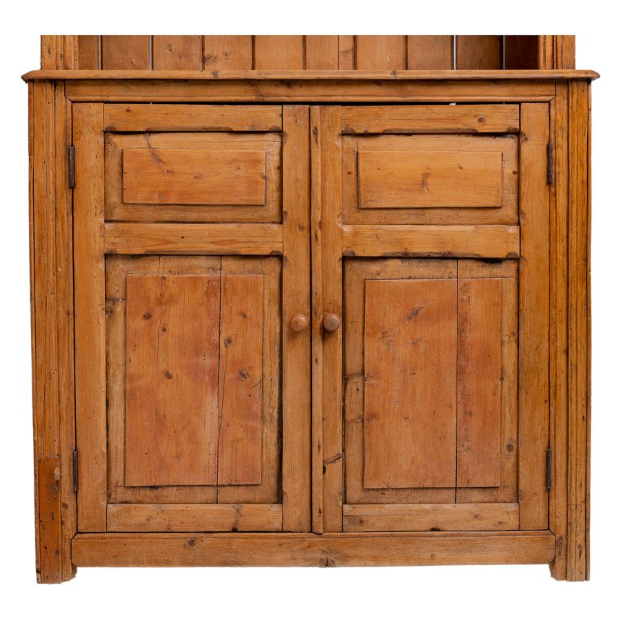 Antique English Small Pine Bookcase Mecox Gardens