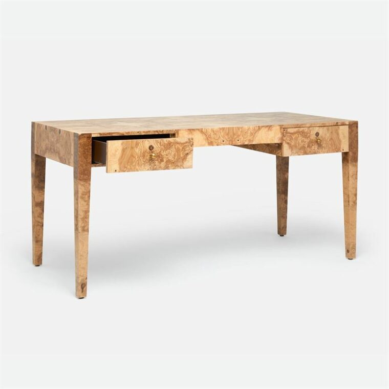 Large Turner Burlwood Desk - Image 3