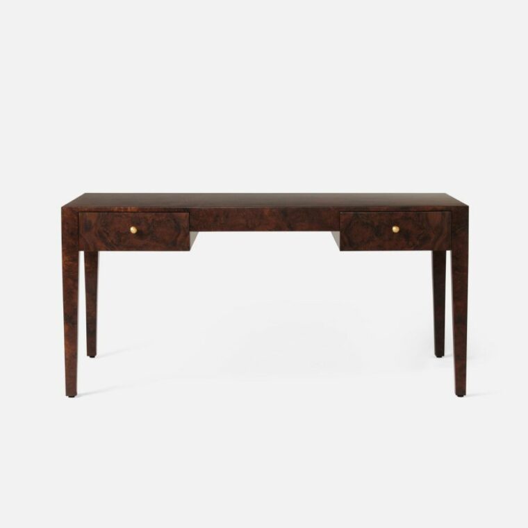 Large Turner Burlwood Desk - Image 5