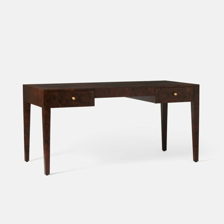 Large Turner Burlwood Desk - Image 6