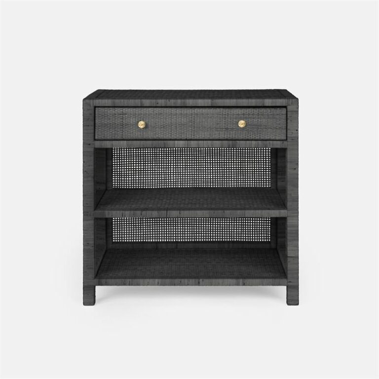 Large Peeled Rattan Nightstand Mecox Gardens