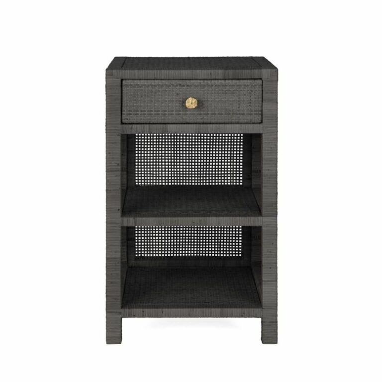 Small Peeled Rattan Nightstand Mecox Gardens