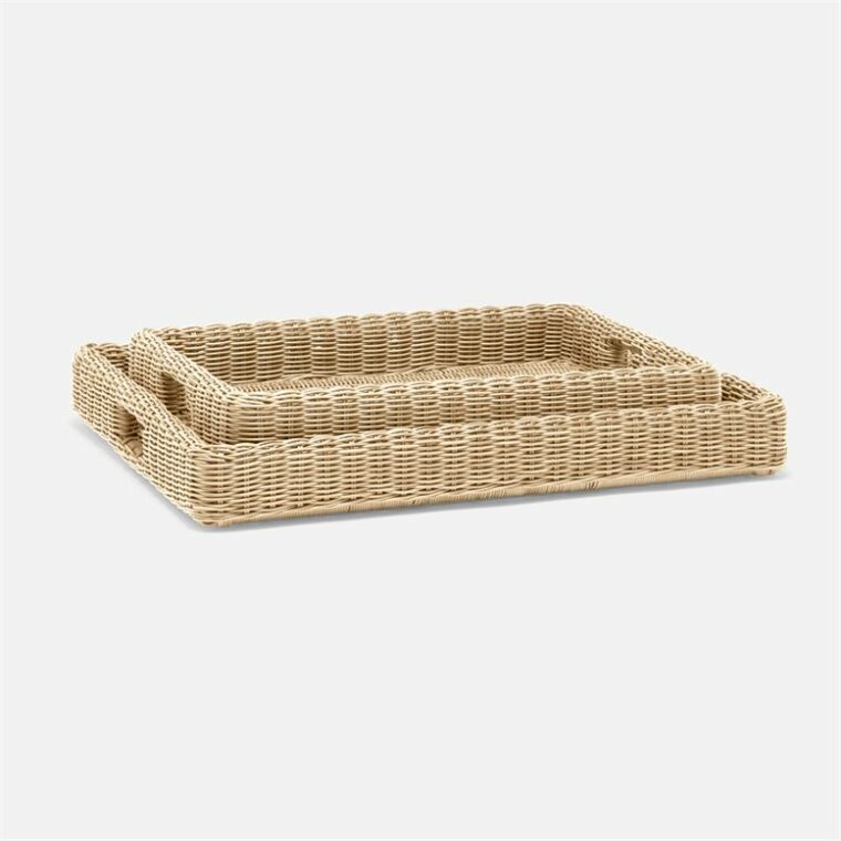 Faux Wicker Trays - Image 2