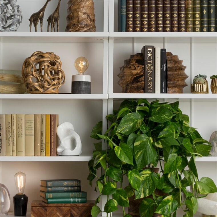 Ridged Mango Wood Bookends - Image 2