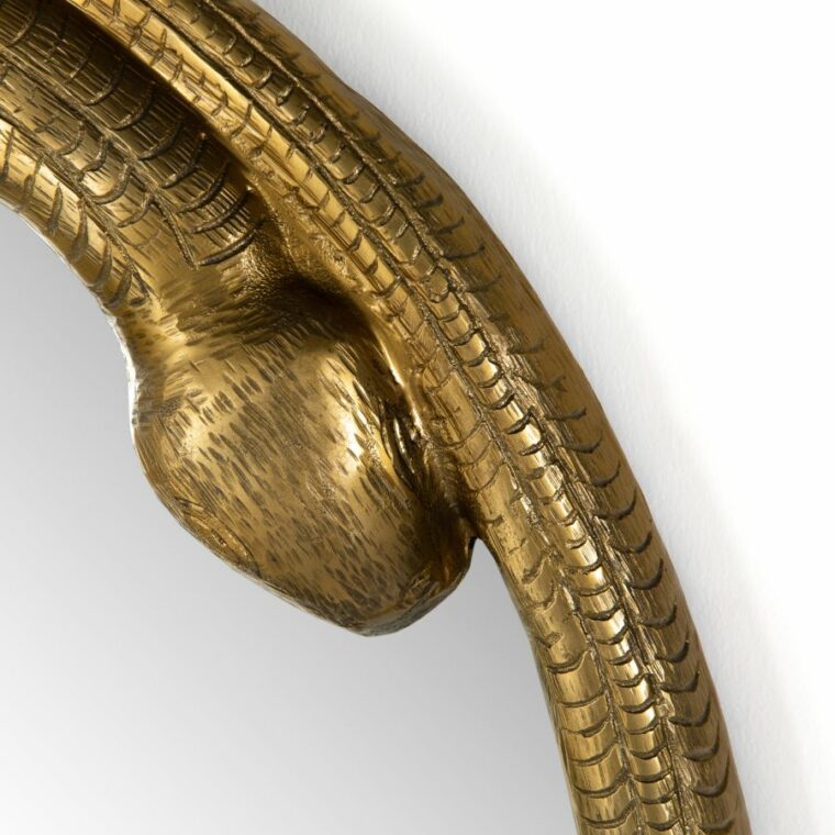 Unusual Snake Edge Mirror Mecox Gardens