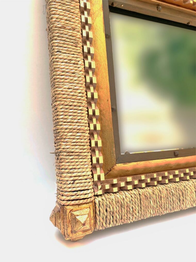 Hand Made Rooster Motif Mirror - Image 4