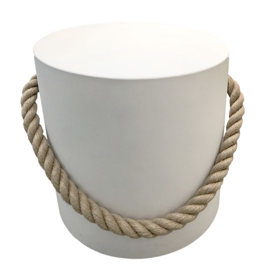 cement and rope harlow outdoor accent stool