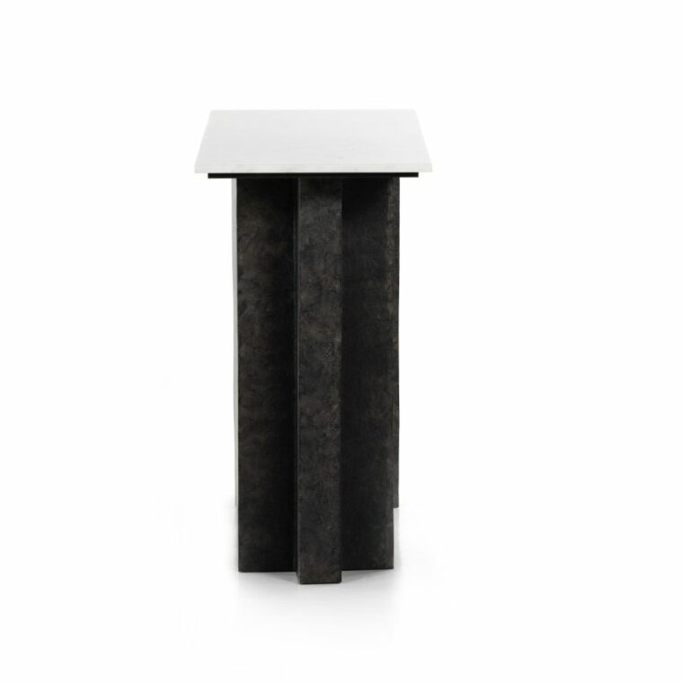 Modern Cast Aluminum and Marble Console - Image 3