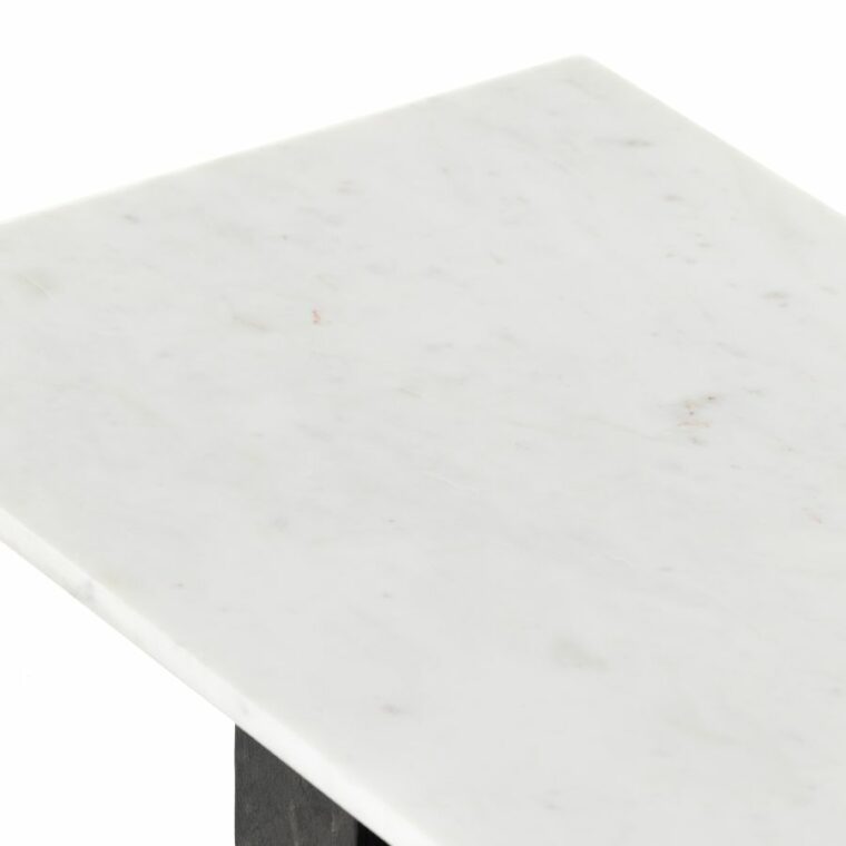 Modern Cast Aluminum and Marble Console - Image 8