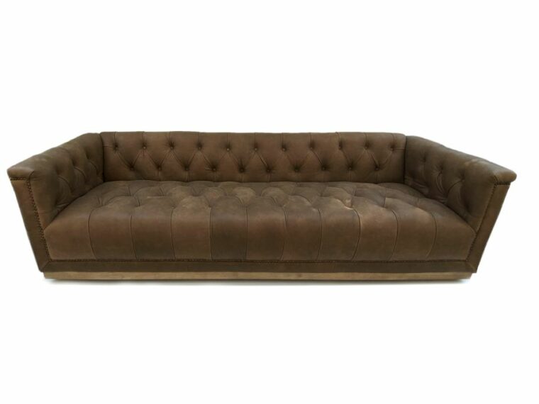 Coldwater Tufted Leather Sofa - Image 6