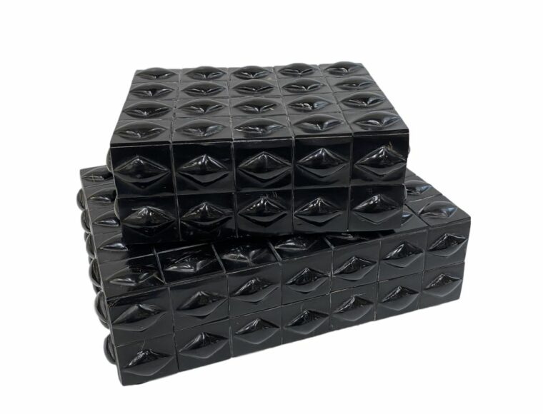 Black Bubble Bone Boxes