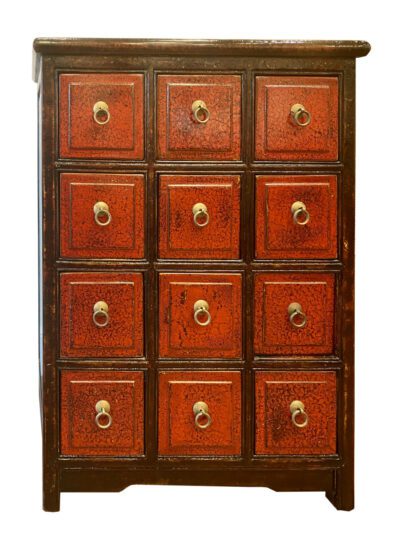 Vintage Chinese Small Lacquered Cabinet