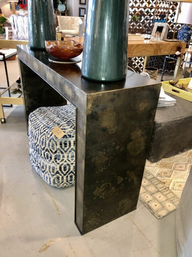 Meletio Acid Washed Iron Console - Image 5