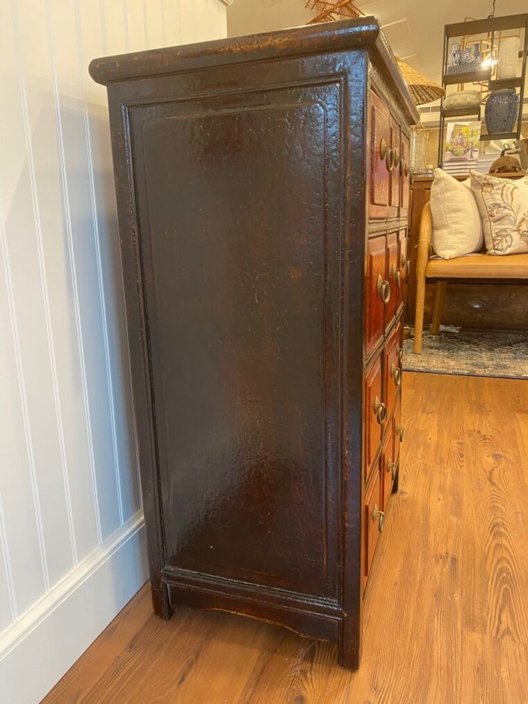 Vintage Chinese Small Lacquered Cabinet
