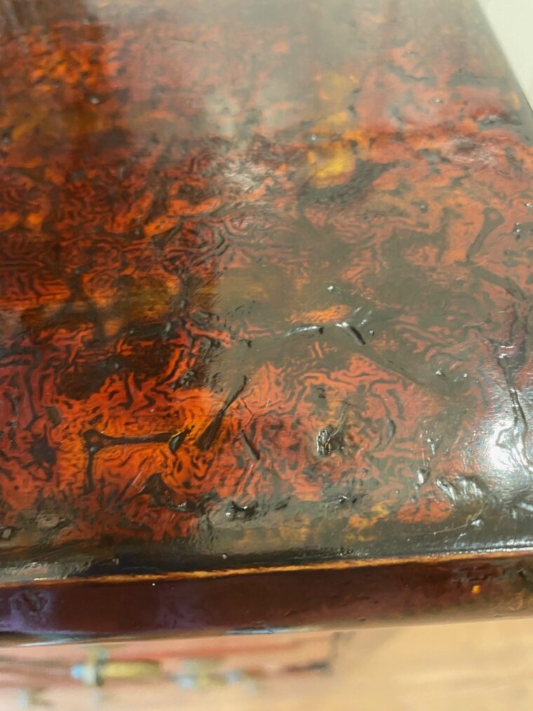 Vintage Chinese Small Lacquered Cabinet