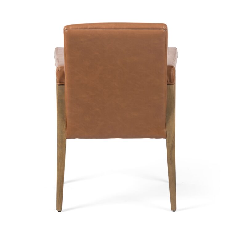 Sierra Wood and Faux Leather Dining Chair - Image 4