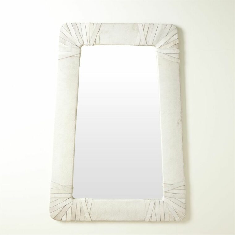 Hair on Hide Mirror with Wrapped Corners - Image 2