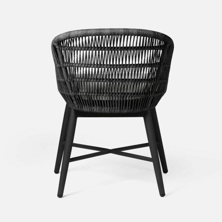 Outdoor Jo Rope Dining Chair with Charcoal Base - Image 4