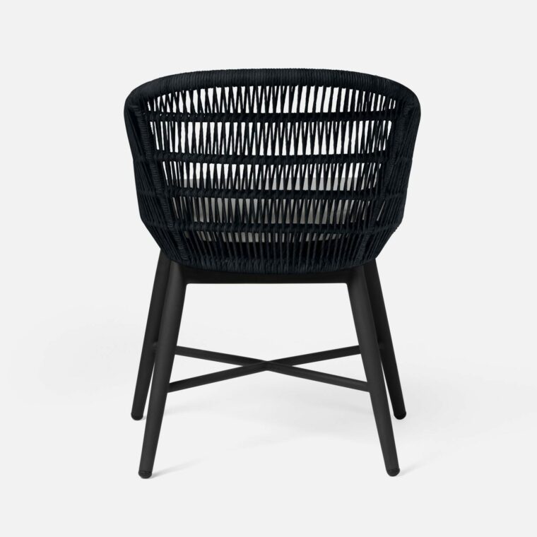 Outdoor Jo Rope Dining Chair with Charcoal Base - Image 5