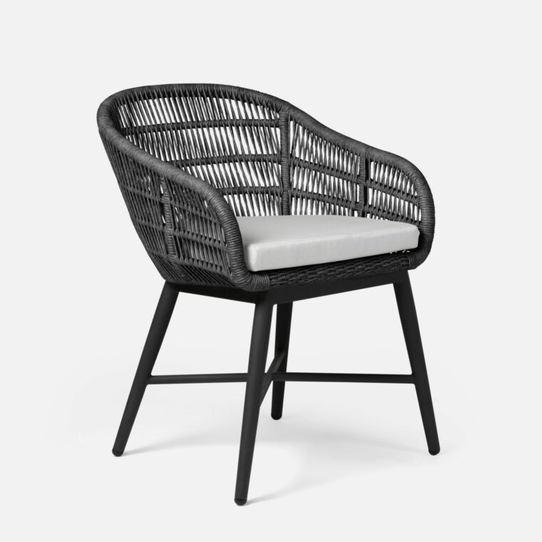 Outdoor Jo Rope Dining Chair with Charcoal Base - Image 7