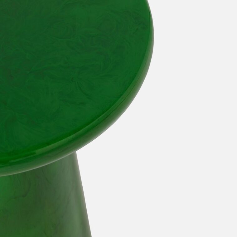 Round Translucent Resin Accent Table - Image 10