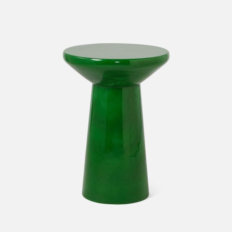 Round Translucent Resin Accent Table - Image 9