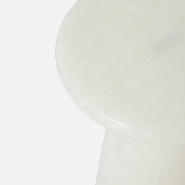 Round Translucent Resin Accent Table - Image 12