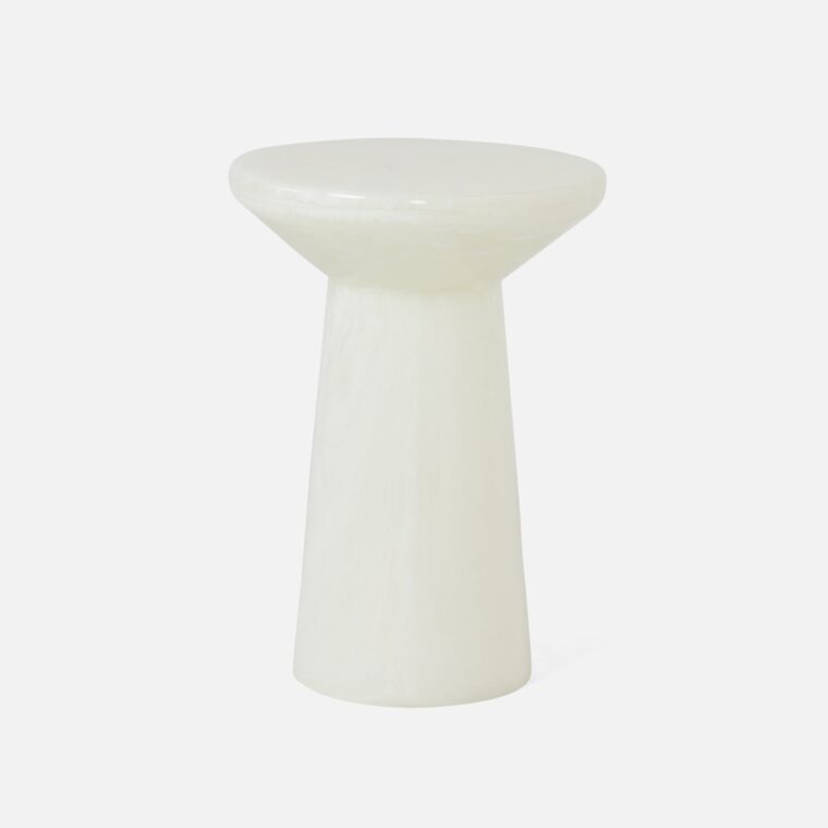 Round Translucent Resin Accent Table - Image 11