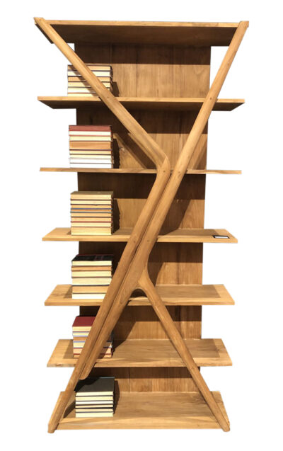 Six Shelf Danish Style Teak Bookcase - Mecox Gardens